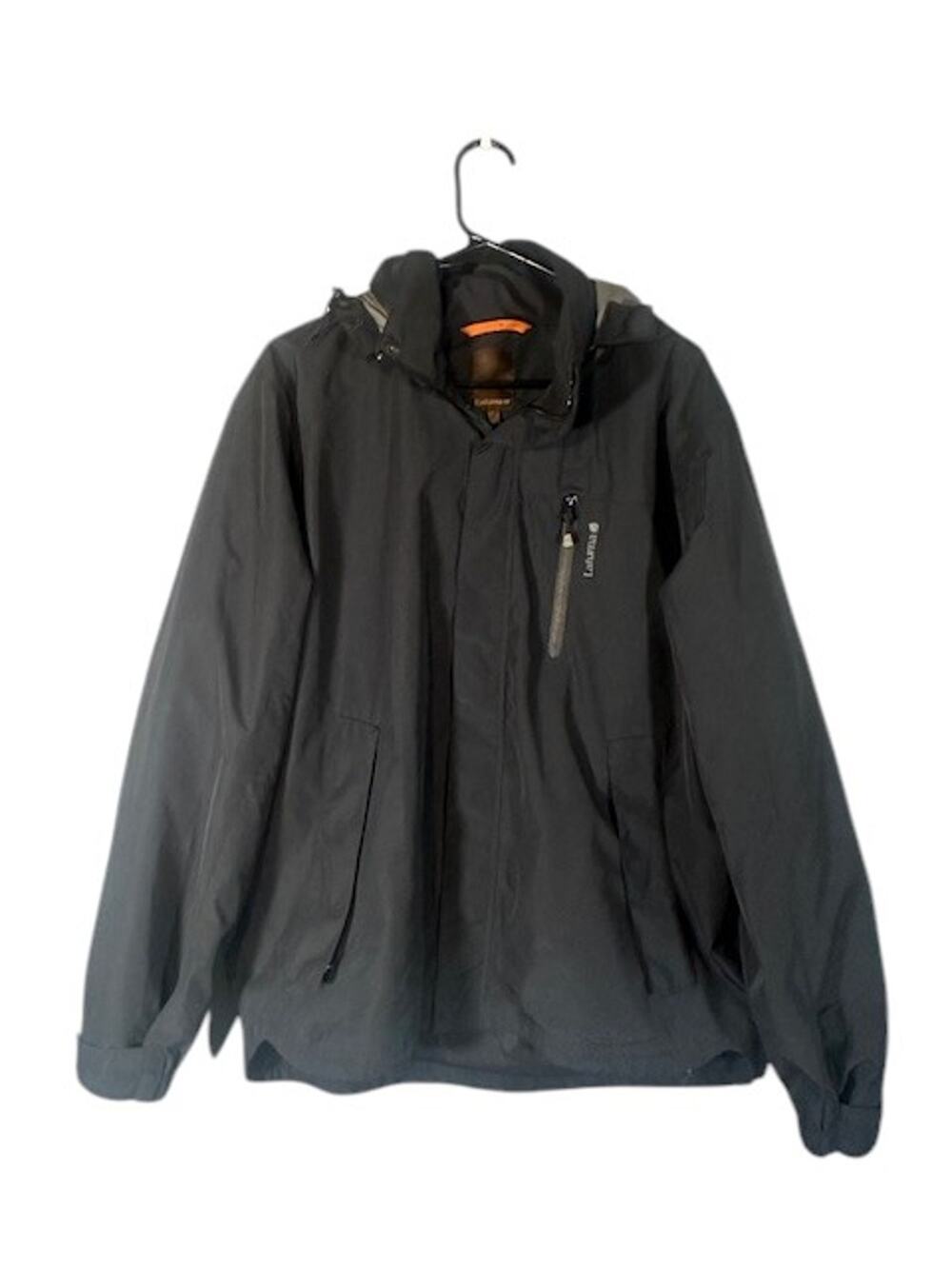 Lafuma Men’s Black Hooded Lined Full-Zip Ski Jacket Coat Size Medium